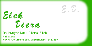 elek diera business card